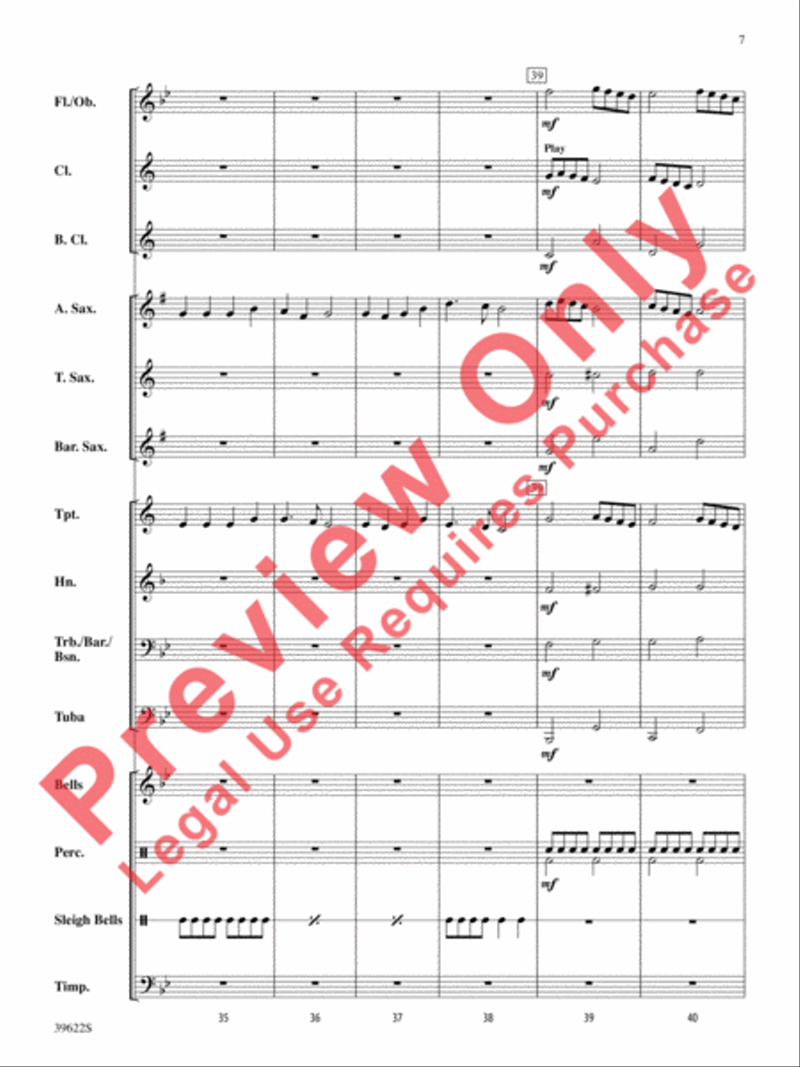 A Winter Trilogy Concert Band scores gallery preview page 8