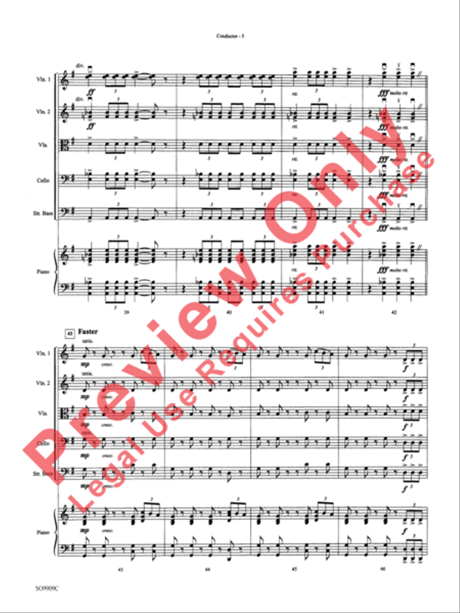 Star Wars (Main Theme) String Orchestra scores gallery preview page 8