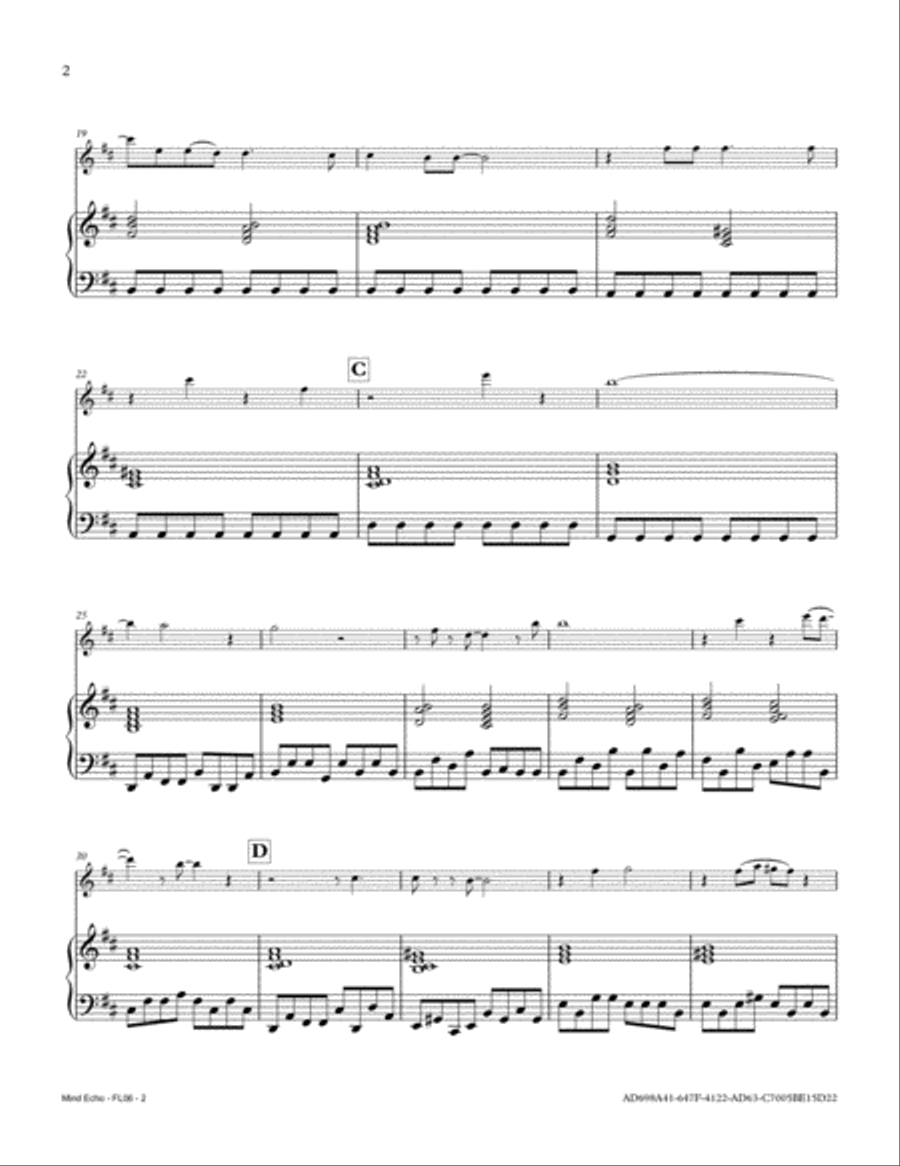 Mind Echo Flute Solo scores gallery preview page 2