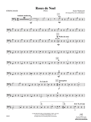 Roses de Noel (Waltz): String Bass