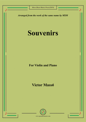 Masse-Souvenirs, for Violin and Piano