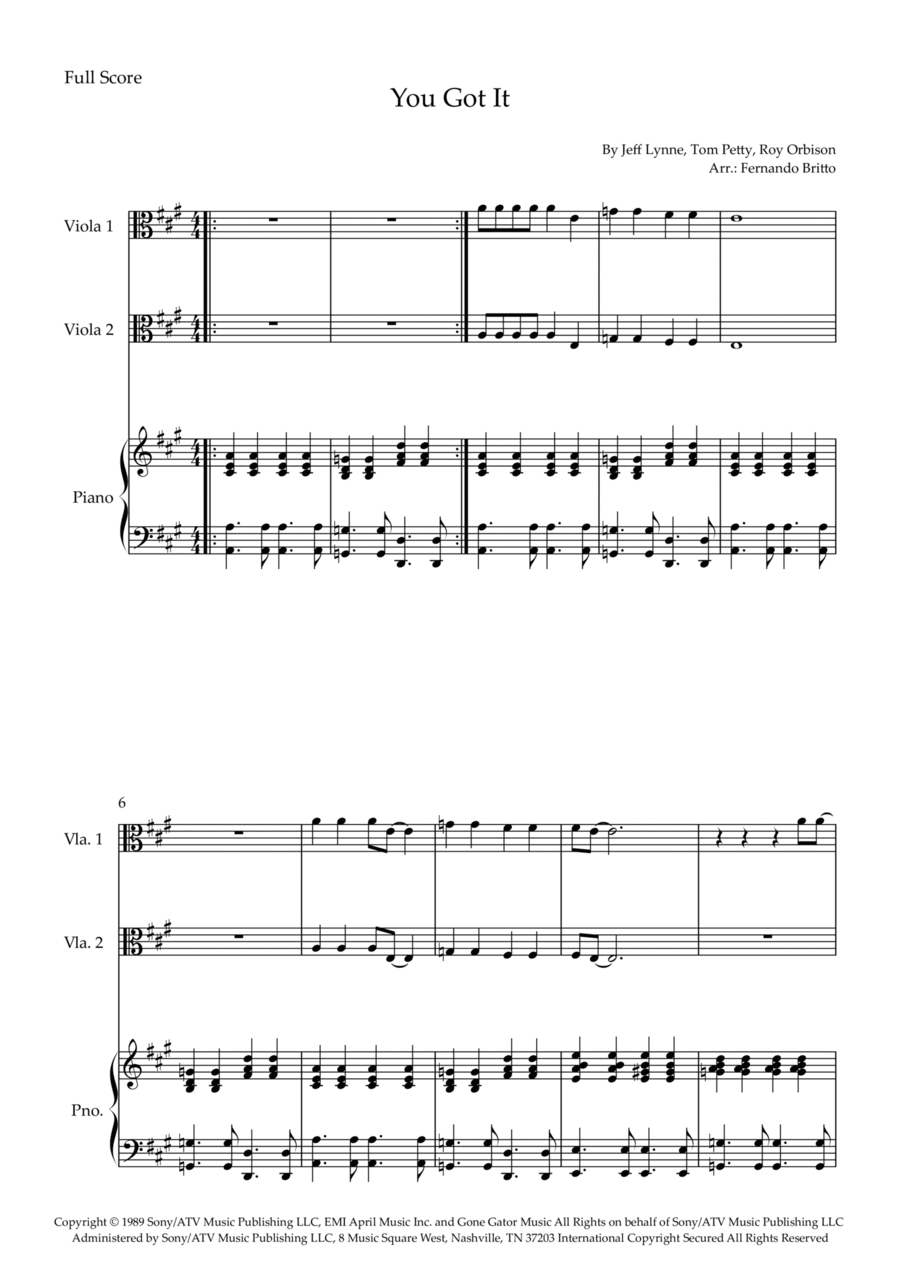 You Got It String Duet scores gallery preview page 1