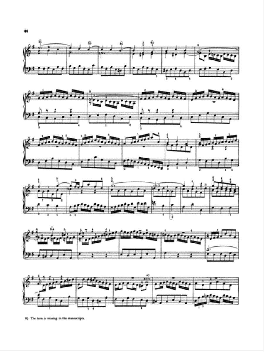 Bach: Various Short Preludes and Fugues Piano Solo scores gallery preview page 3