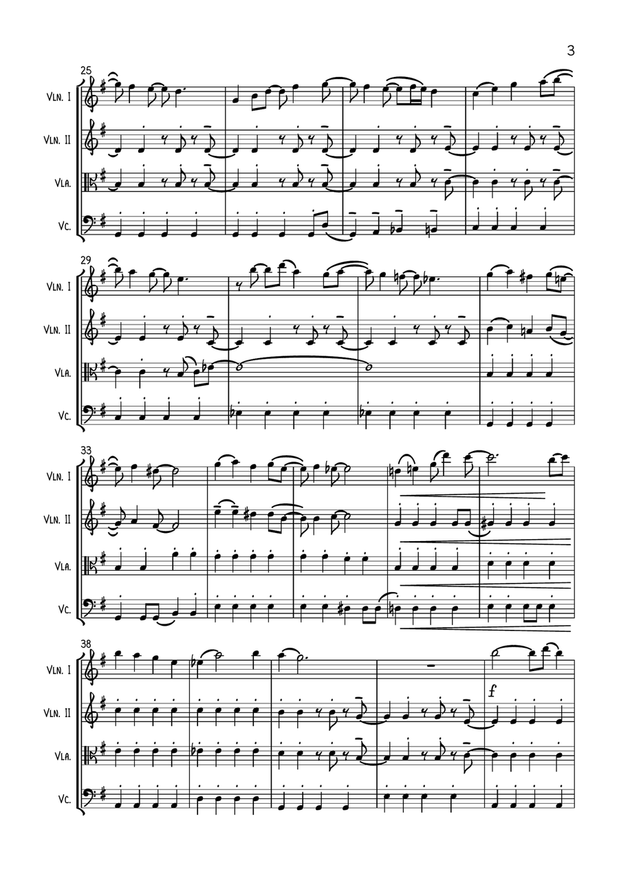 All I Want For Christmas Is You String Quartet scores gallery preview page 3