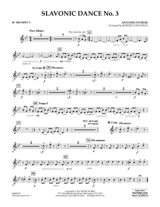 Slavonic Dance No. 3 - Bb Trumpet 1