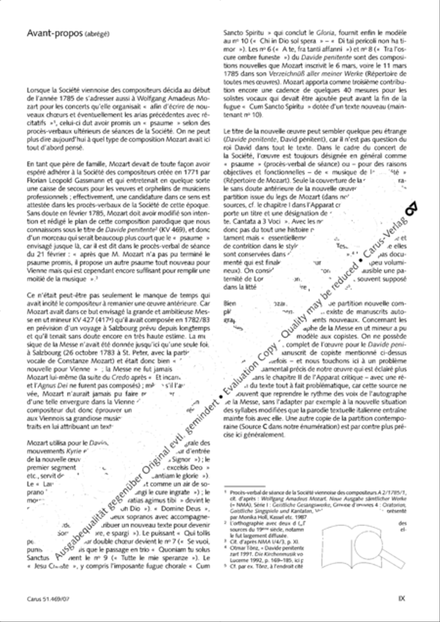 Davide penitente Davide penitente 4-Part scores gallery preview page 10