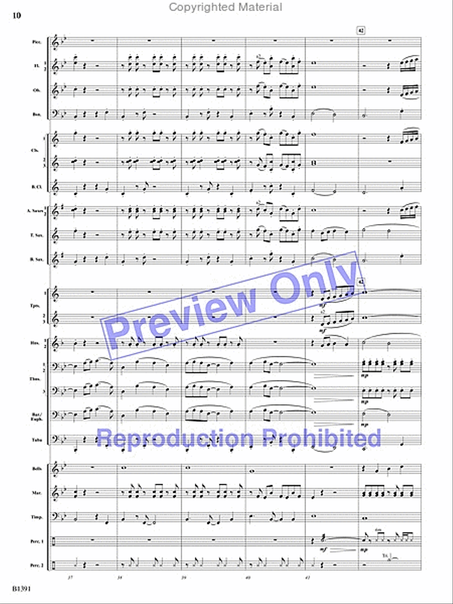 Sunburst Concert Band scores gallery preview page 9