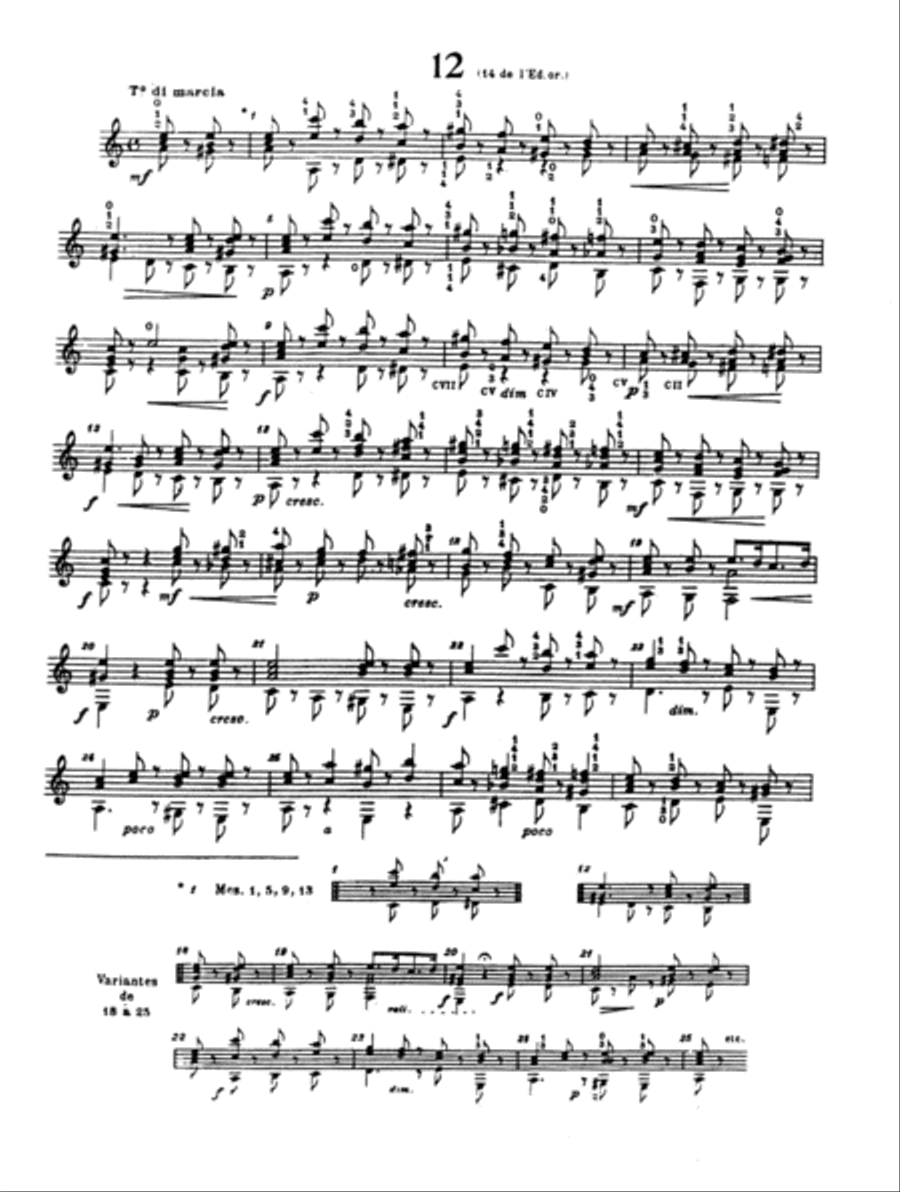 Etudes (27) Classical Guitar scores gallery preview page 2
