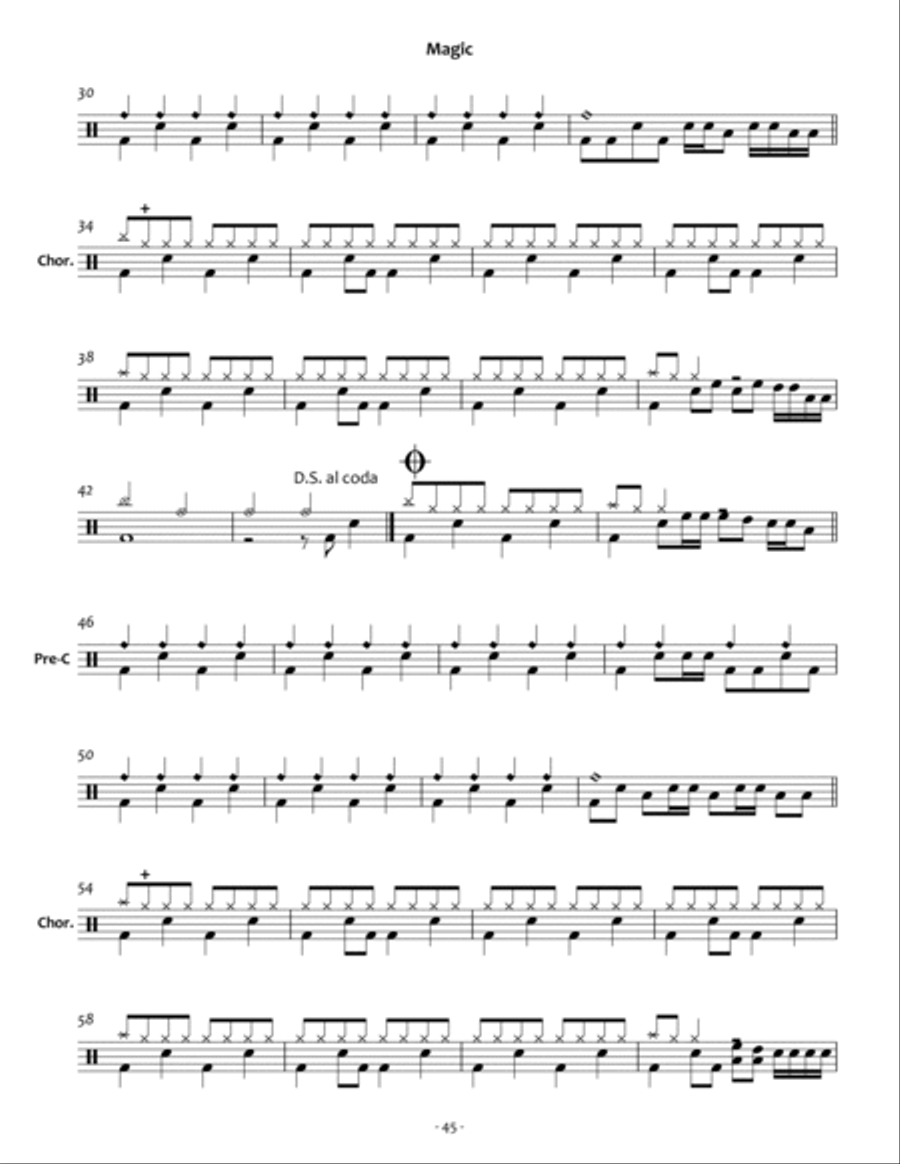 Magic Magic Drum Set scores gallery preview page 2