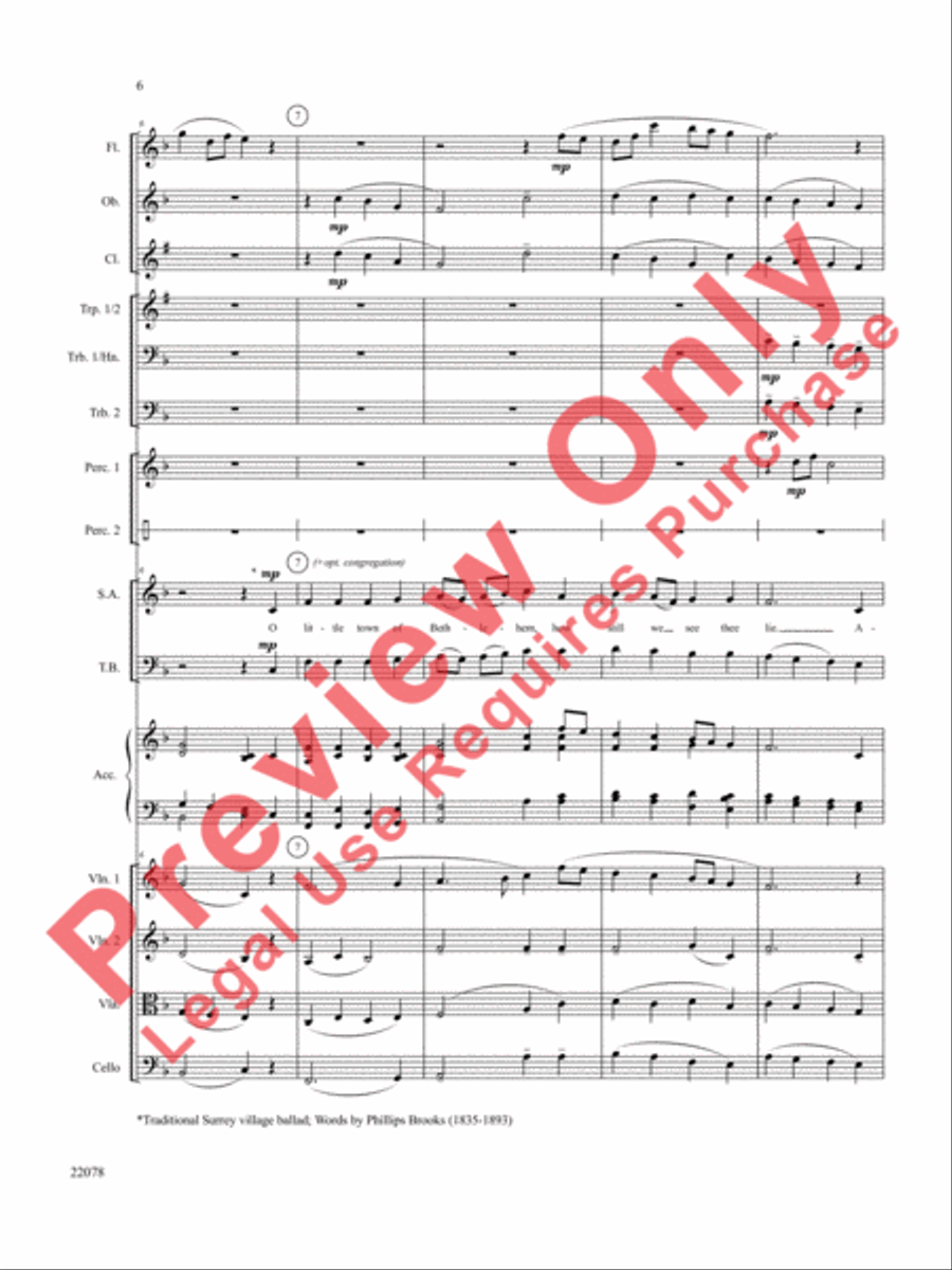 A Christmas Carol (Instrumental Parts) Choir scores gallery preview page 7