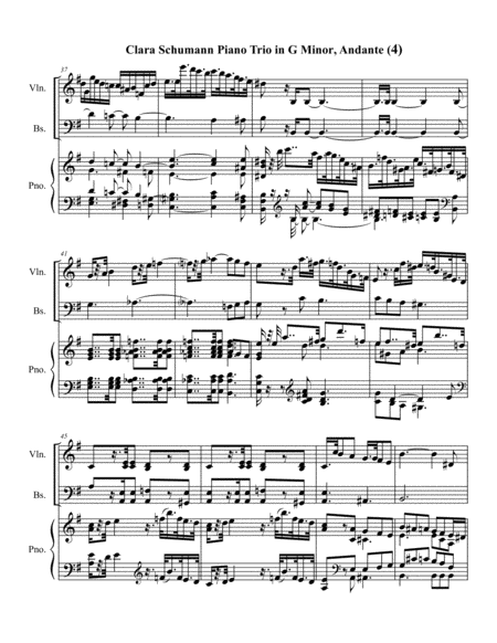 Piano Trio in G minor, Op.17, Adagio (Arr. for Double Bass, Piano & Violin) image number null