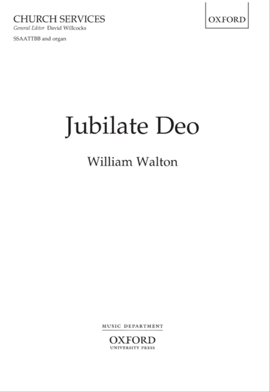 Book cover for Jubilate Deo