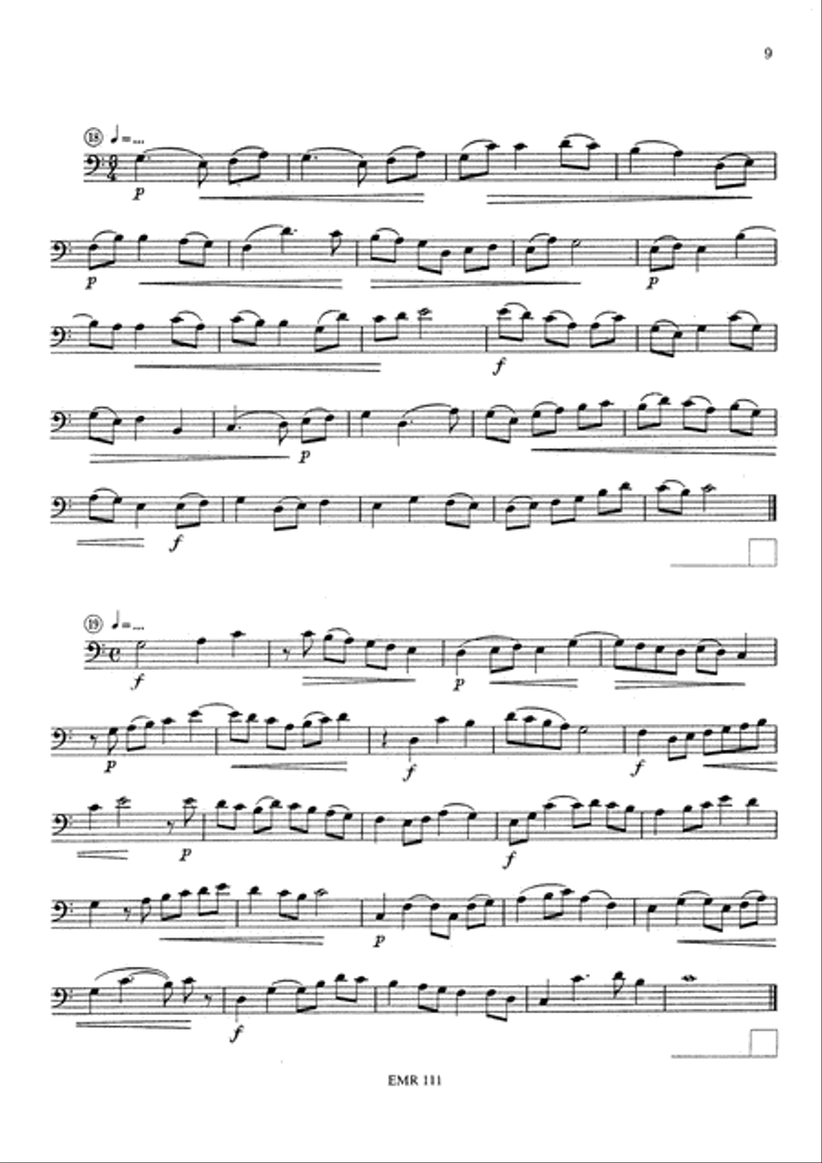 Blattlese-Schule / Ecole de Lecture / School of Sight Reading Trombone scores gallery preview page 6