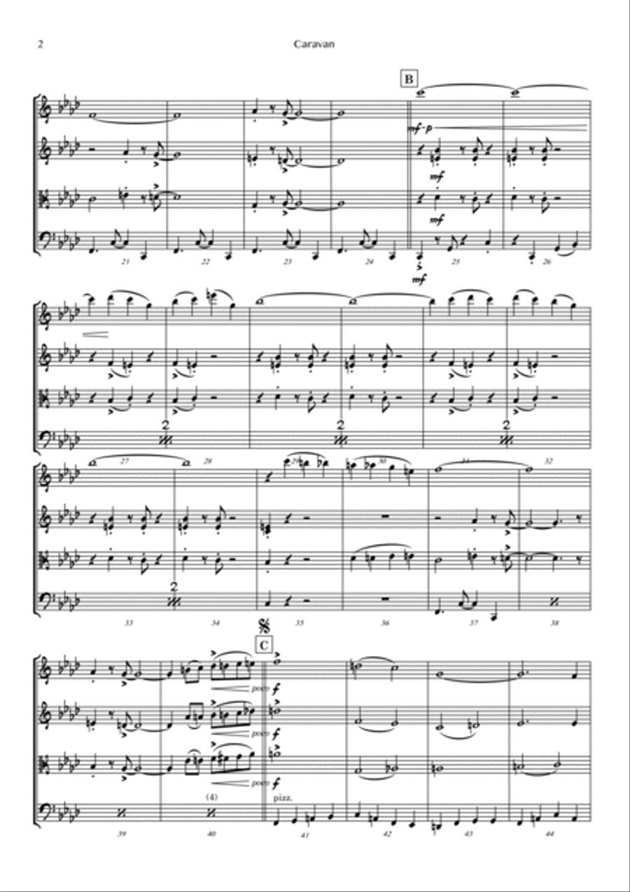 Caravan Caravan String Quartet scores gallery preview page 2