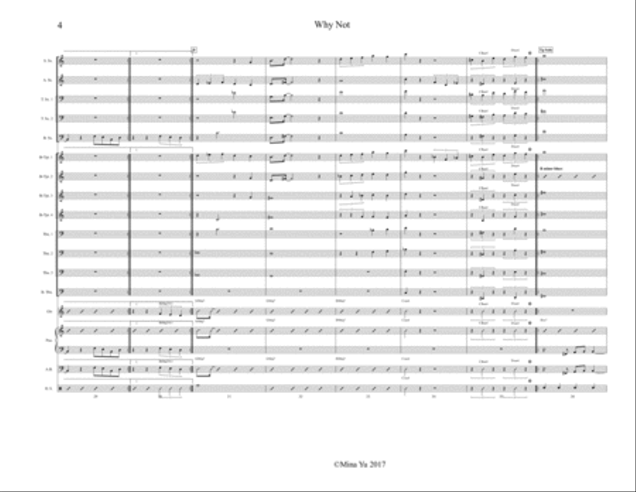 Why Not (Jazz funk Big band - Contemporary) Jazz Ensemble scores gallery preview page 4