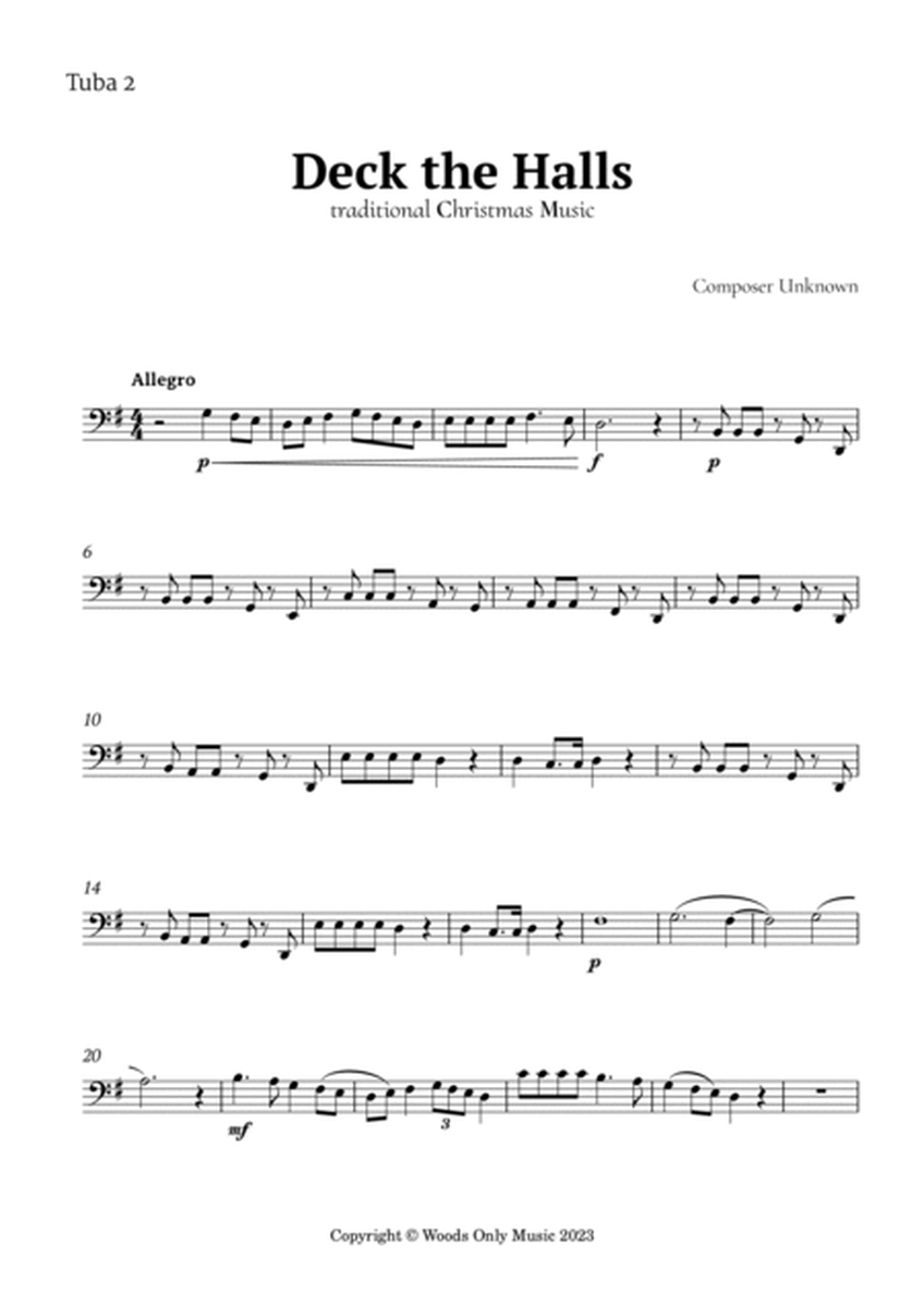 Deck the Halls by Oliphant for Tuba Quintet image number null