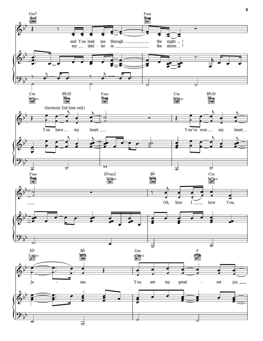 First Love First Love Piano, Vocal, Guitar scores gallery preview page 3