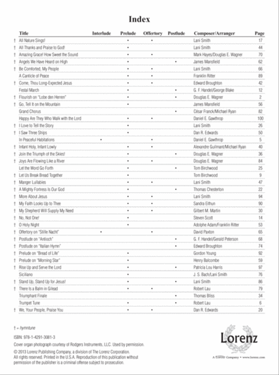 Easy Organ Library, Vol. 54 Organ scores gallery preview page 1