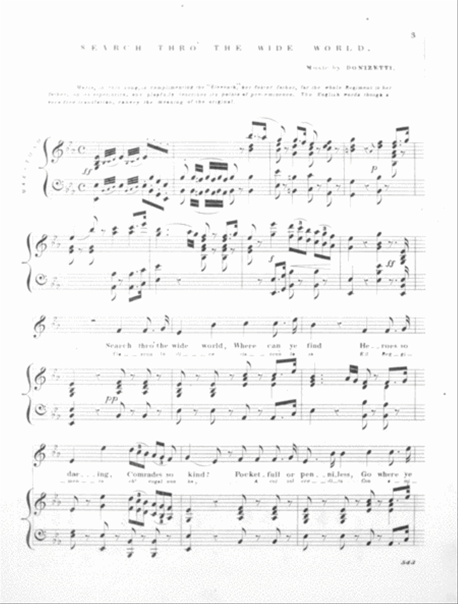 Search Thro' the Wide World Voice scores gallery preview page 2