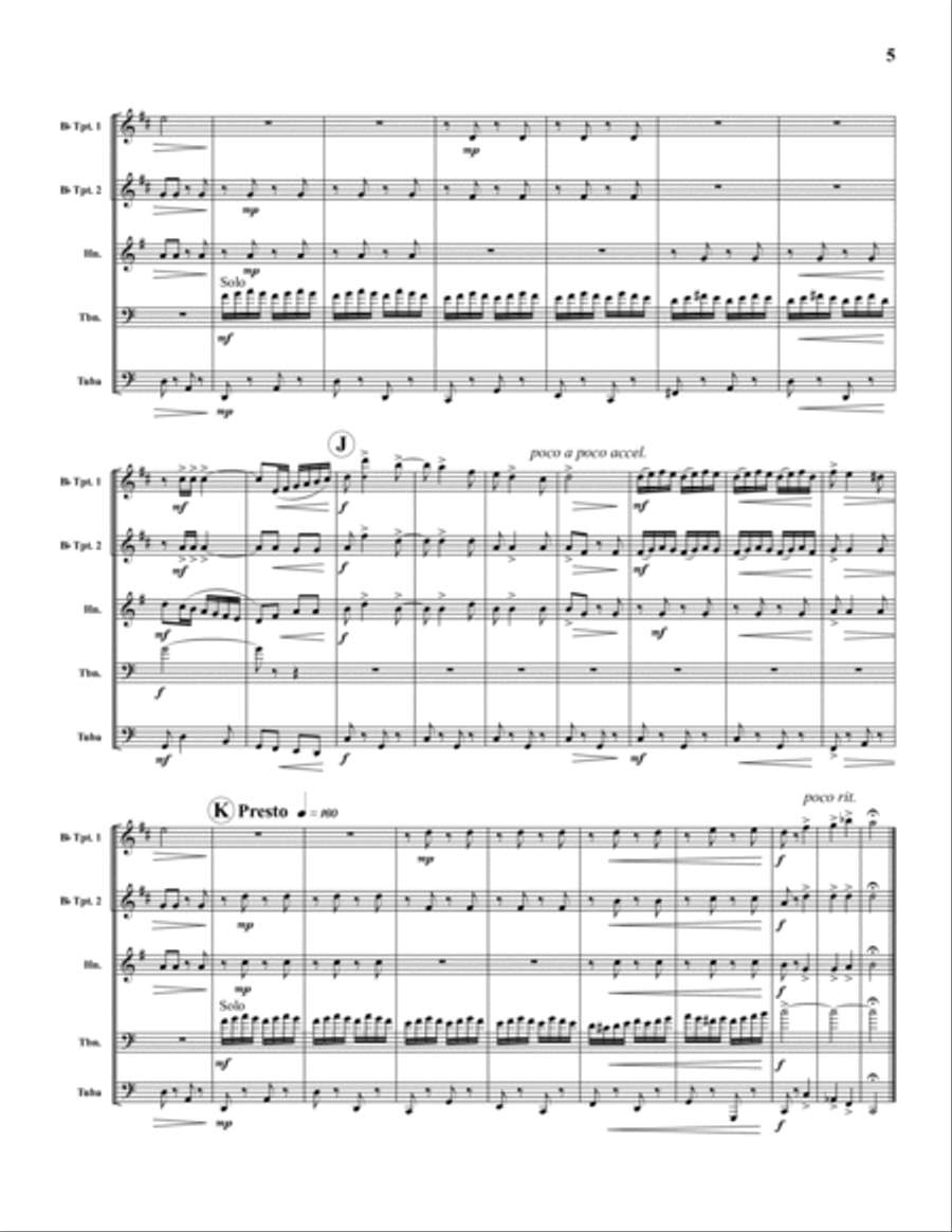 Czardas Brass Quintet scores gallery preview page 5