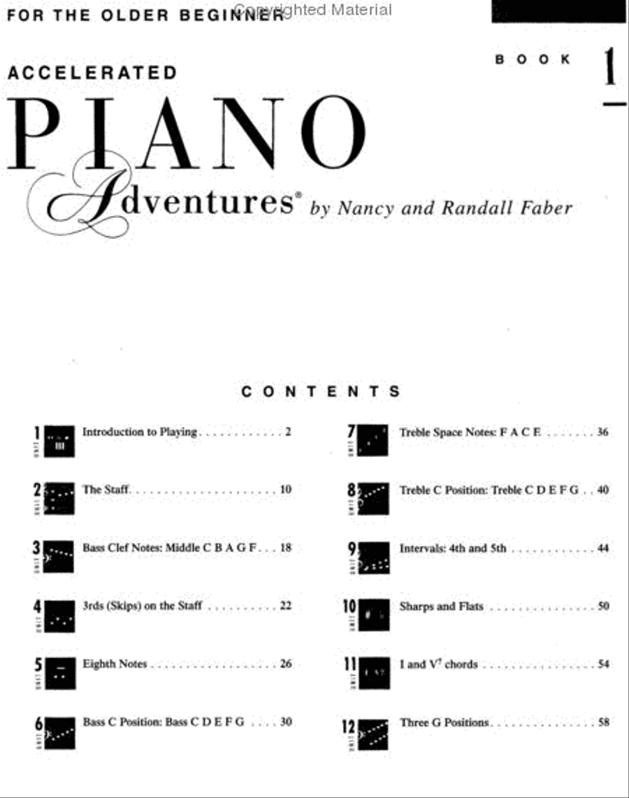 Accelerated Piano Adventures for the Older Beginner Piano Method scores gallery preview page 2