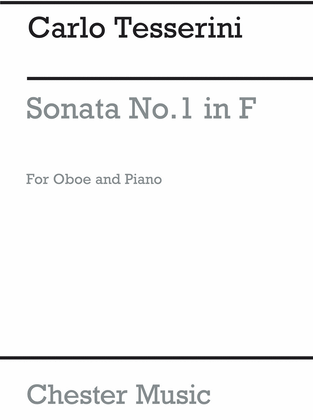 Book cover for Sonata No. 1 in F for Oboe and Piano