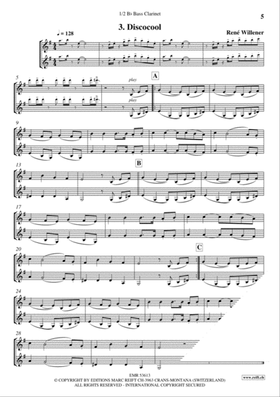 Bella Ciao Bella Ciao Bass Clarinet scores gallery preview page 5