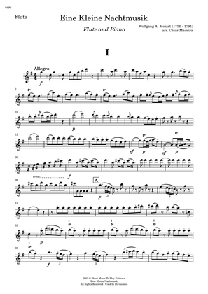 Eine Kleine Nachtmusik (1 mov.) - Flute and Piano (Individual Parts)