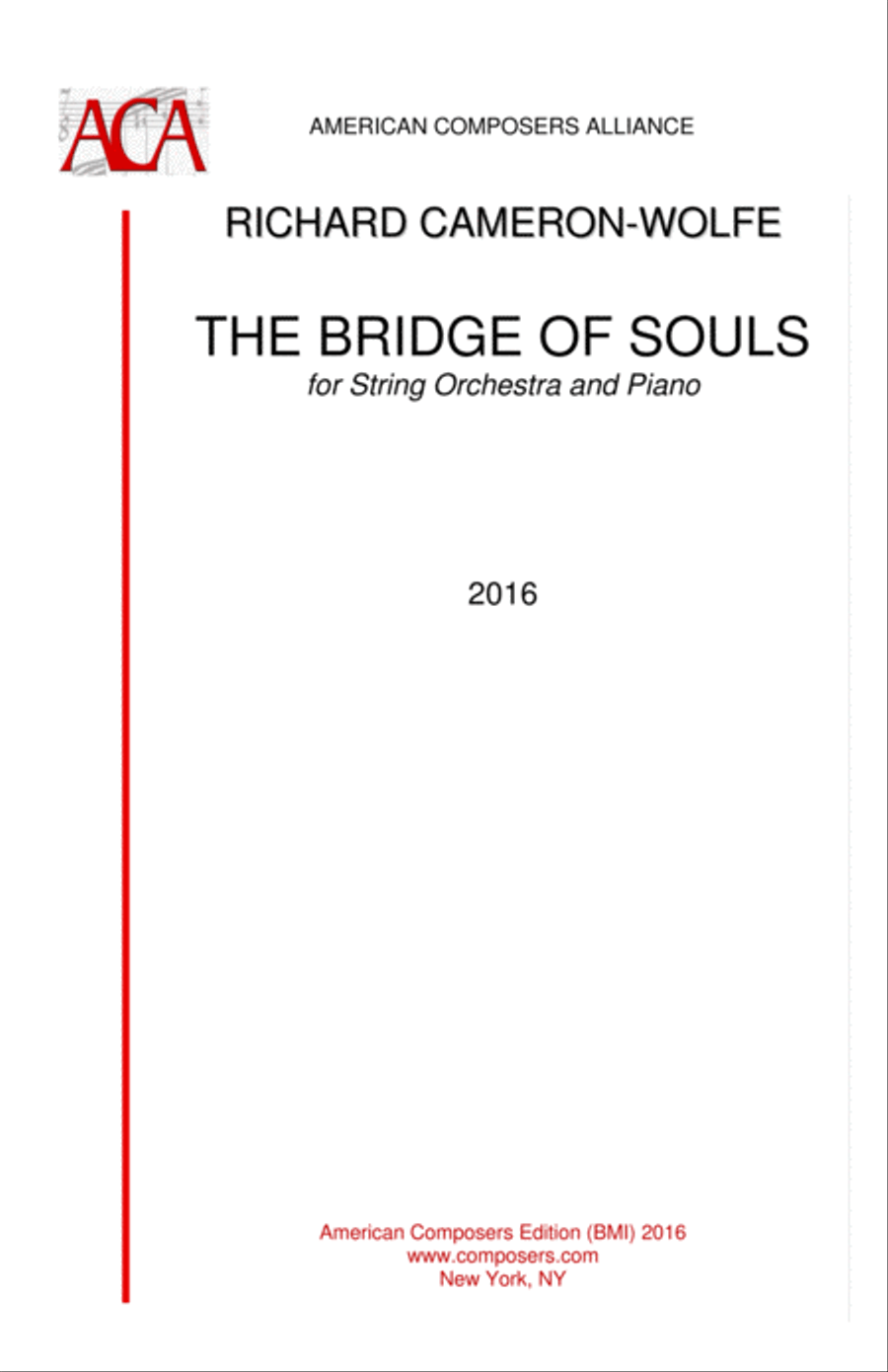[Cameron-Wolfe] The Bridge of Souls String Orchestra scores gallery preview page 1