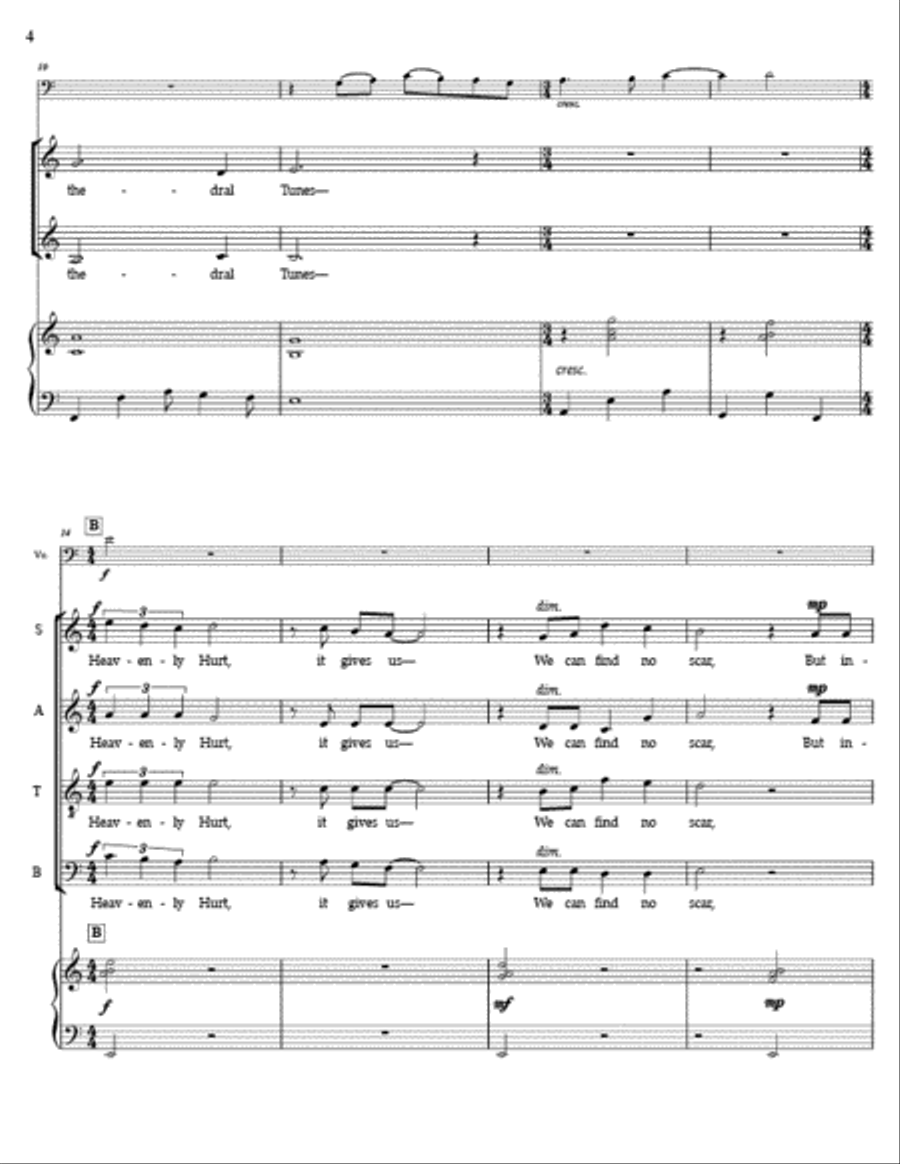 Heavenly Hurt (Vocal/Conductor Score) 4-Part scores gallery preview page 3