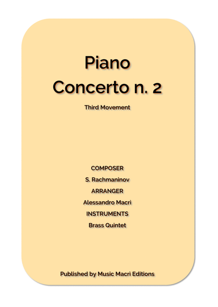 Piano Concerto n. 2 Third Movement image number null