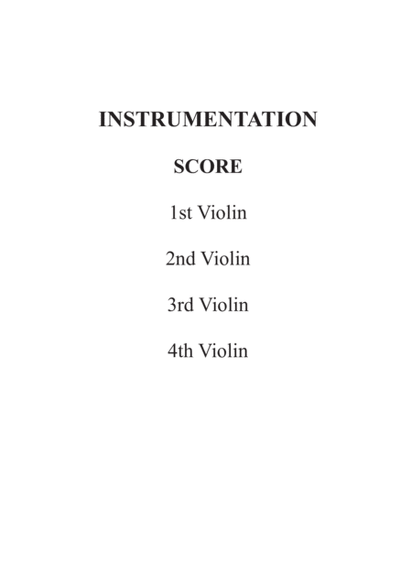 Fanfare and Ode To Joy for Violin Quartet image number null