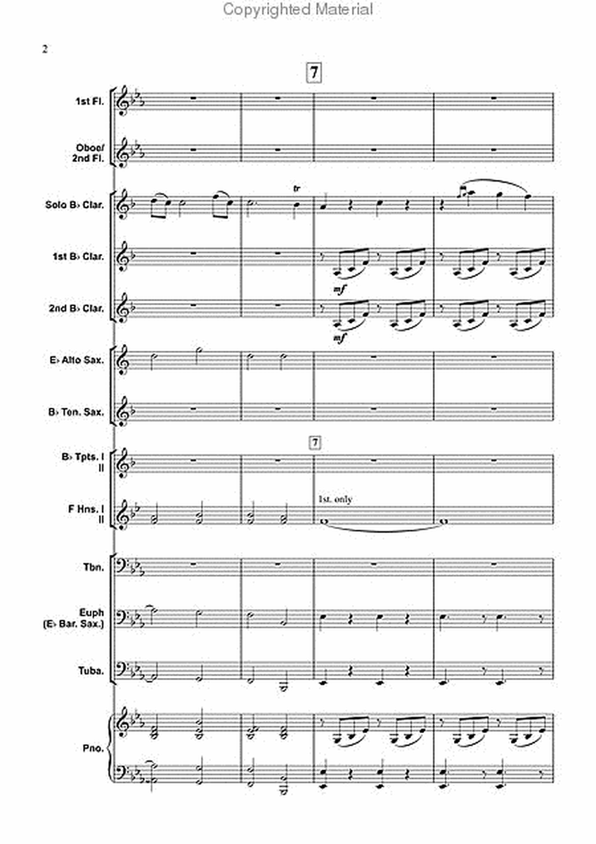 Concertino for Clarinet, Mvt. I