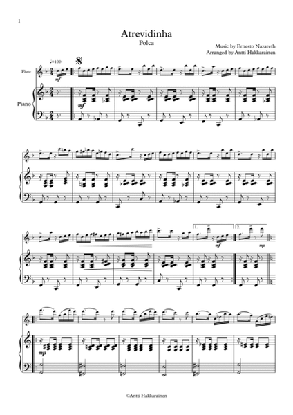 Atrevidinha - Flute & Piano