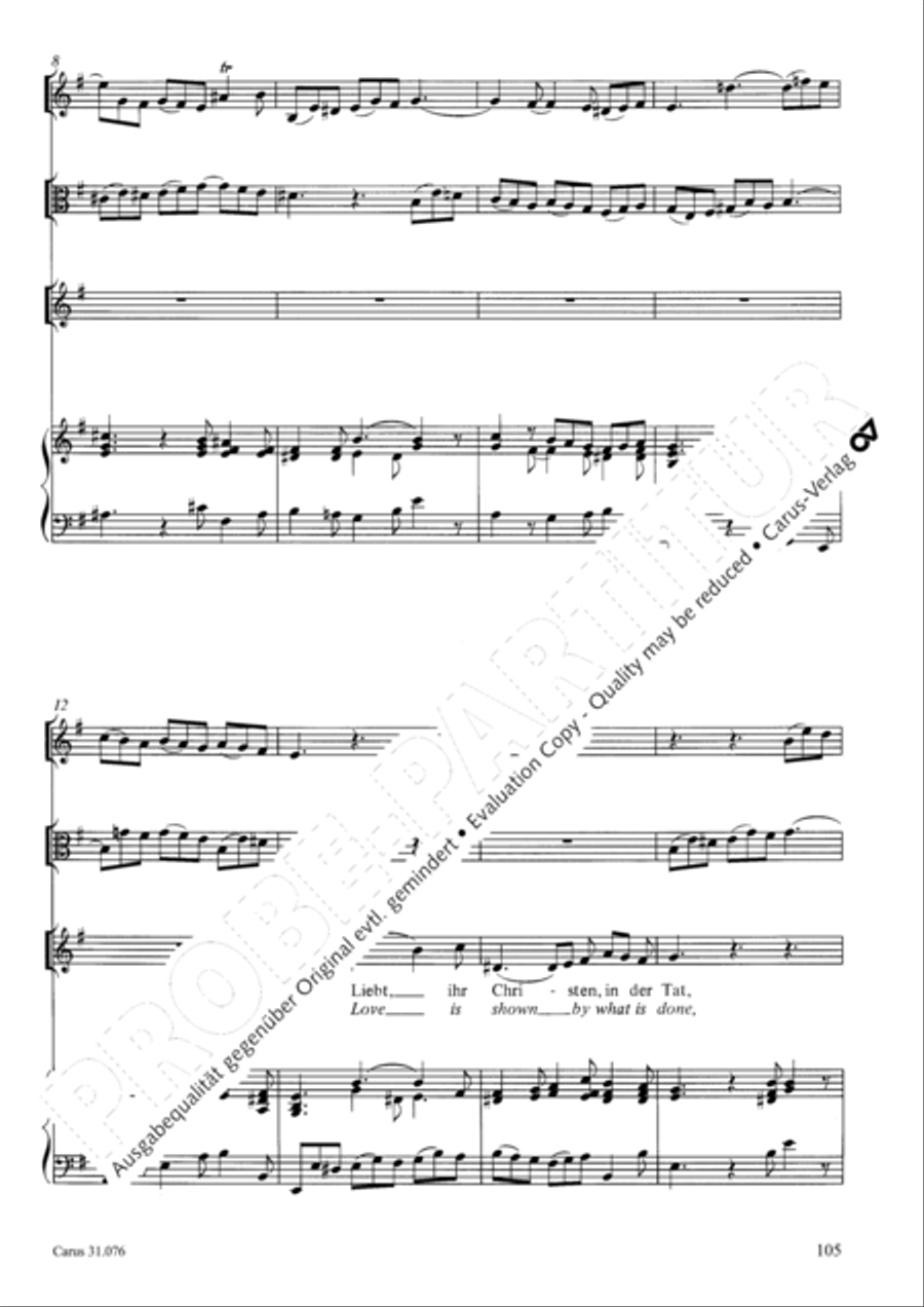 The heavens are telling the Father's glory (Die Himmel erzahlen die Ehre Gottes) 4-Part scores gallery preview page 106