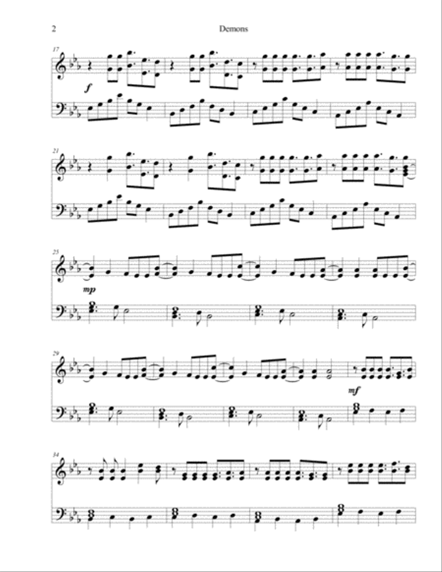 Demons Small Ensemble scores gallery preview page 2