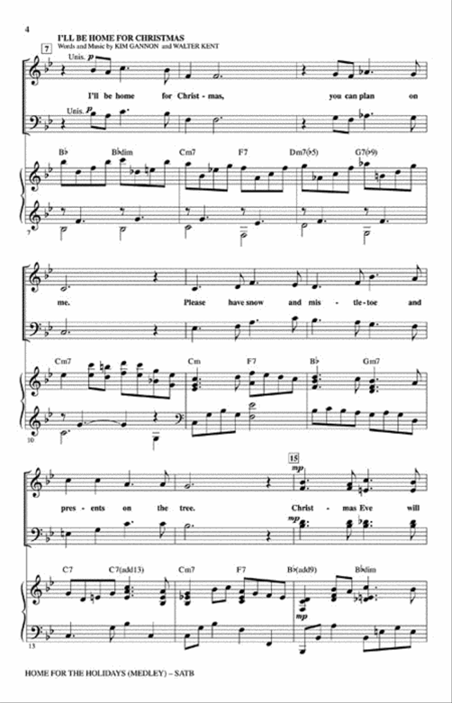 Home for Christmas Home for Christmas 4-Part scores gallery preview page 3