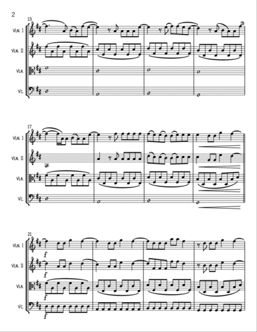 Someone You Loved Someone You Loved String Quartet scores gallery preview page 2