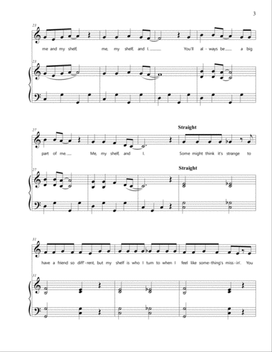 Me and My Shelf Voice scores gallery preview page 4