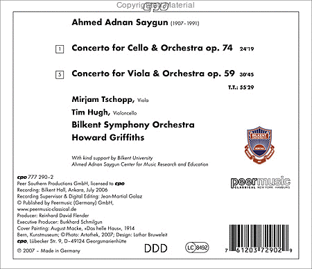 Cello Concerto Op. 74; Viola C