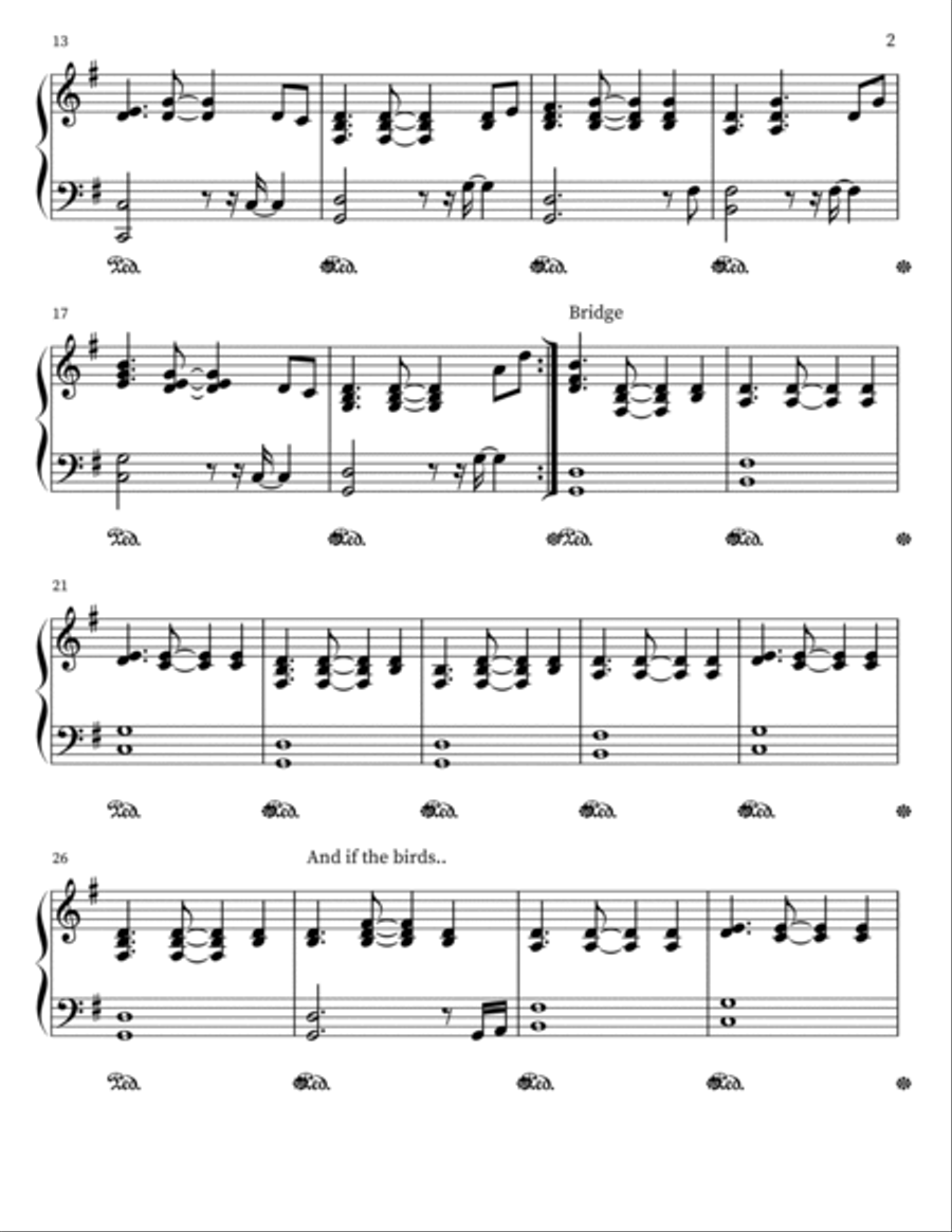 Paper Airplanes Easy Piano scores gallery preview page 2