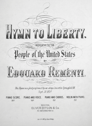 Book cover for Hymn to Liberty
