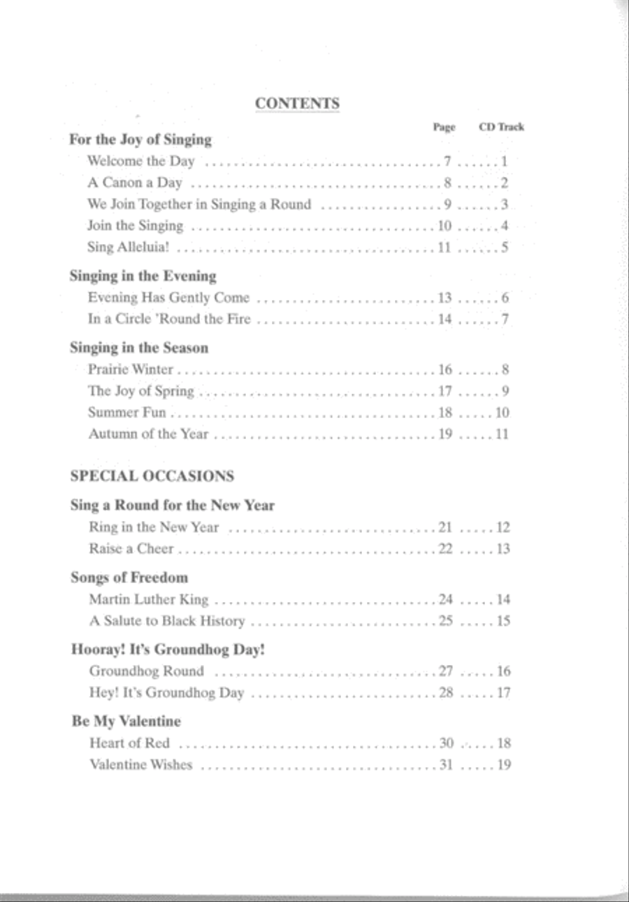 Singing Round the Year Choir scores gallery preview page 2