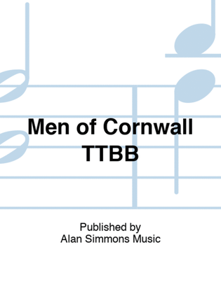 Book cover for Men of Cornwall TTBB