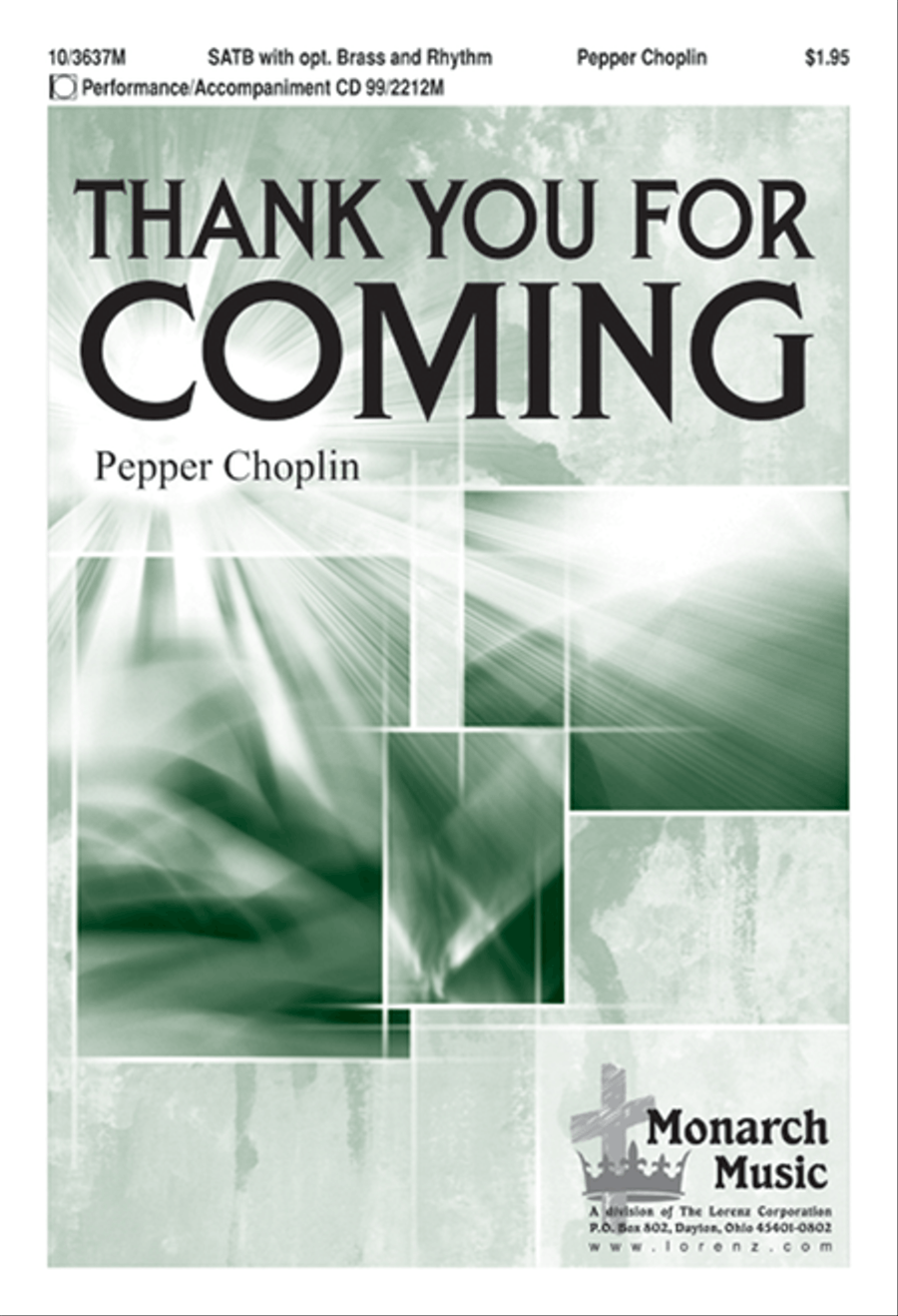 Thank You for Coming Thank You for Coming 4-Part scores gallery preview page 1