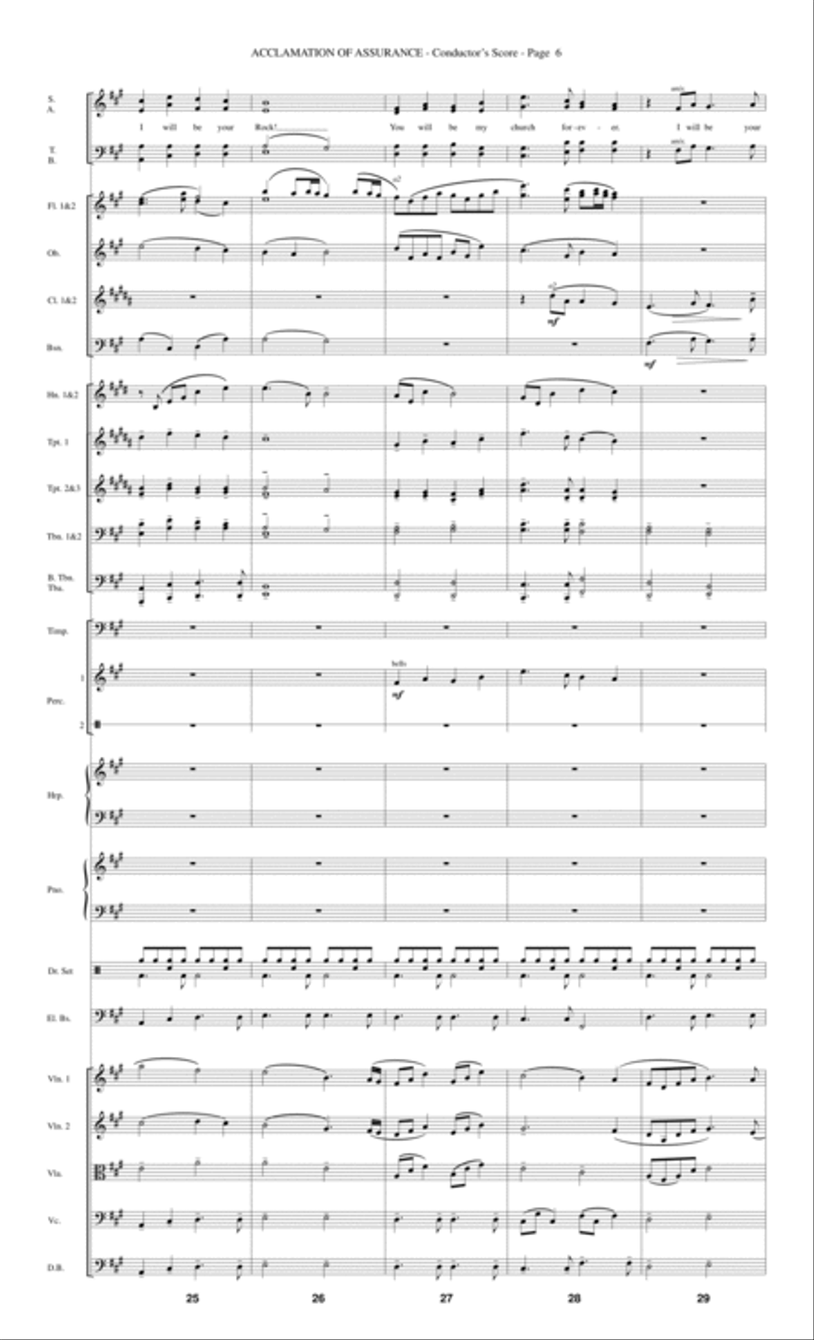 Acclamation of Assurance - Score Choir scores gallery preview page 6