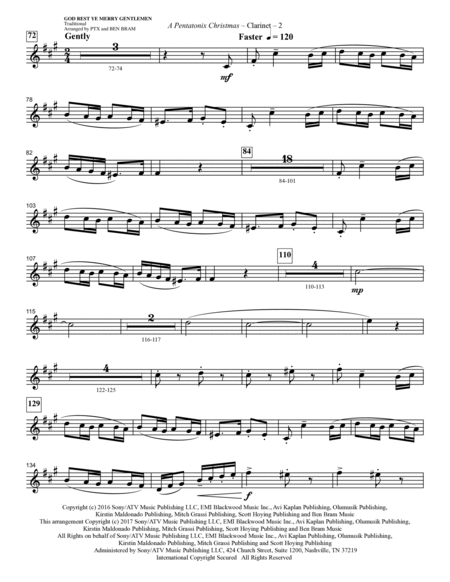 A Pentatonix Christmas (Medley) (arr. Mark Brymer) - Clarinet