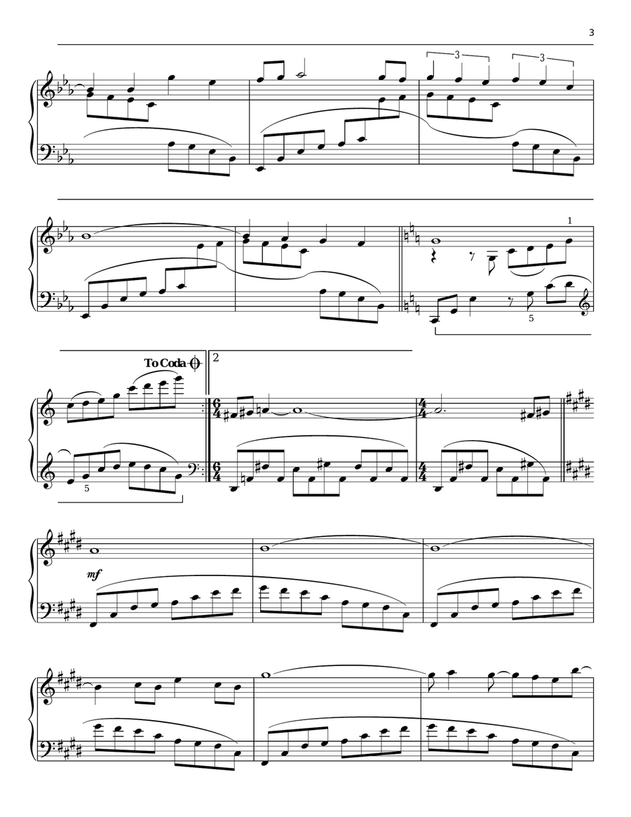 Aegean Wave Piano Solo scores gallery preview page 3