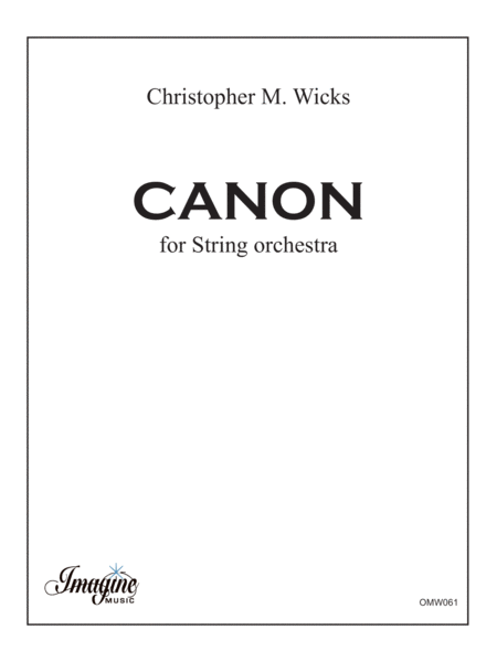 Canon for String Orchestra image number null