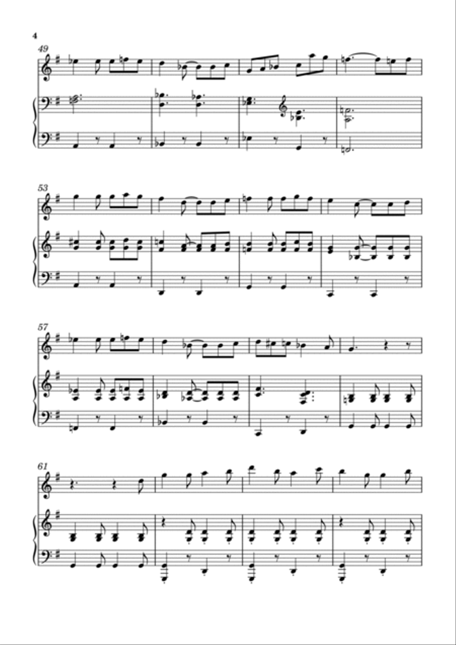A Medley of Three Christmas Carols Woodwind Duet scores gallery preview page 4